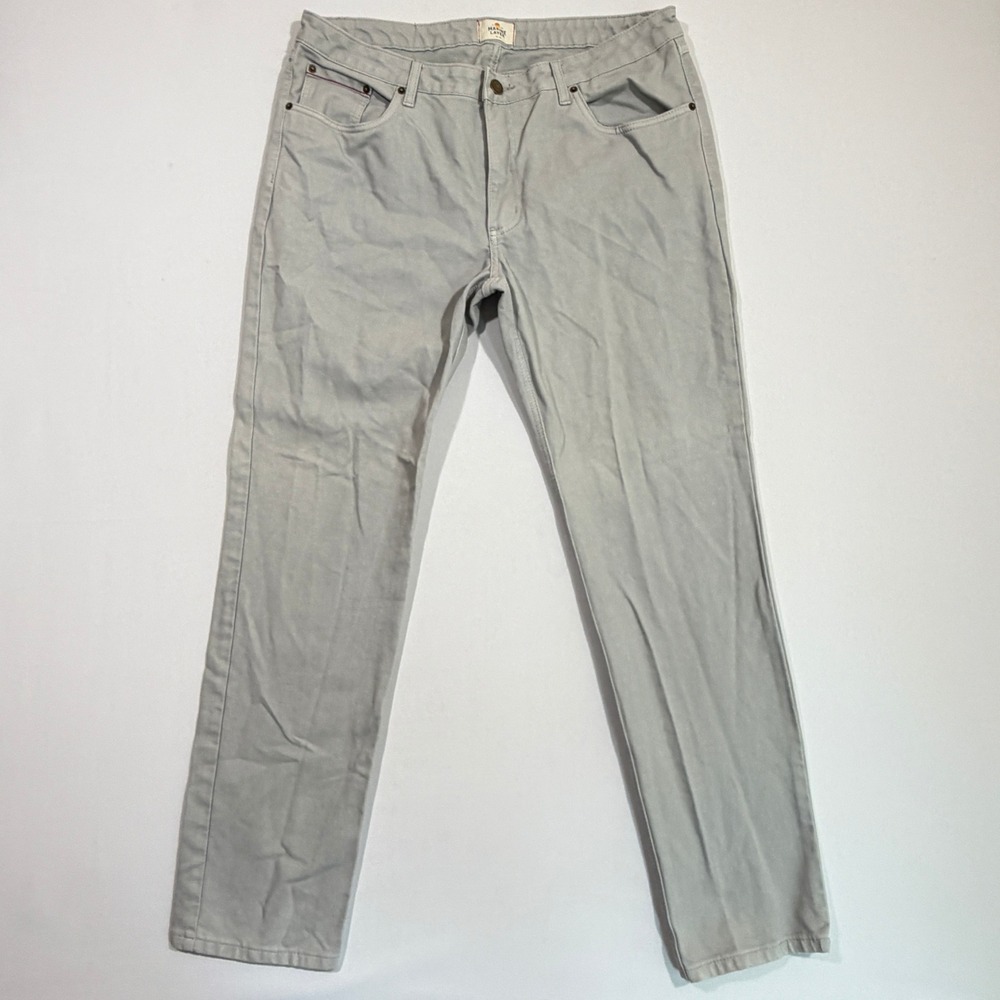 Marine Layer Corduroy Pants Mens 36x32 Gray Micro Fine Wale Straight Coastal Mod